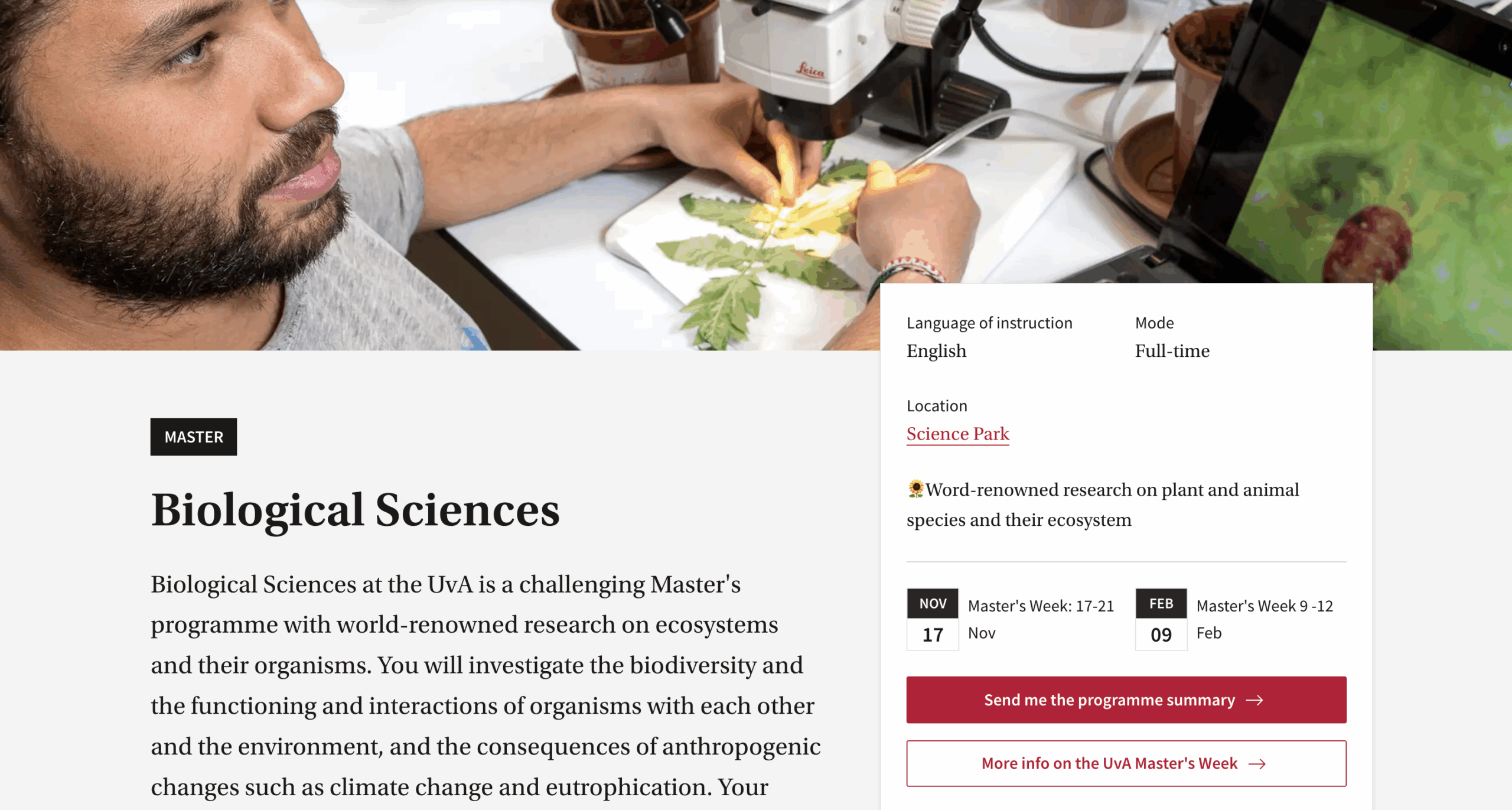 Student Outreach — University of Amsterdam
